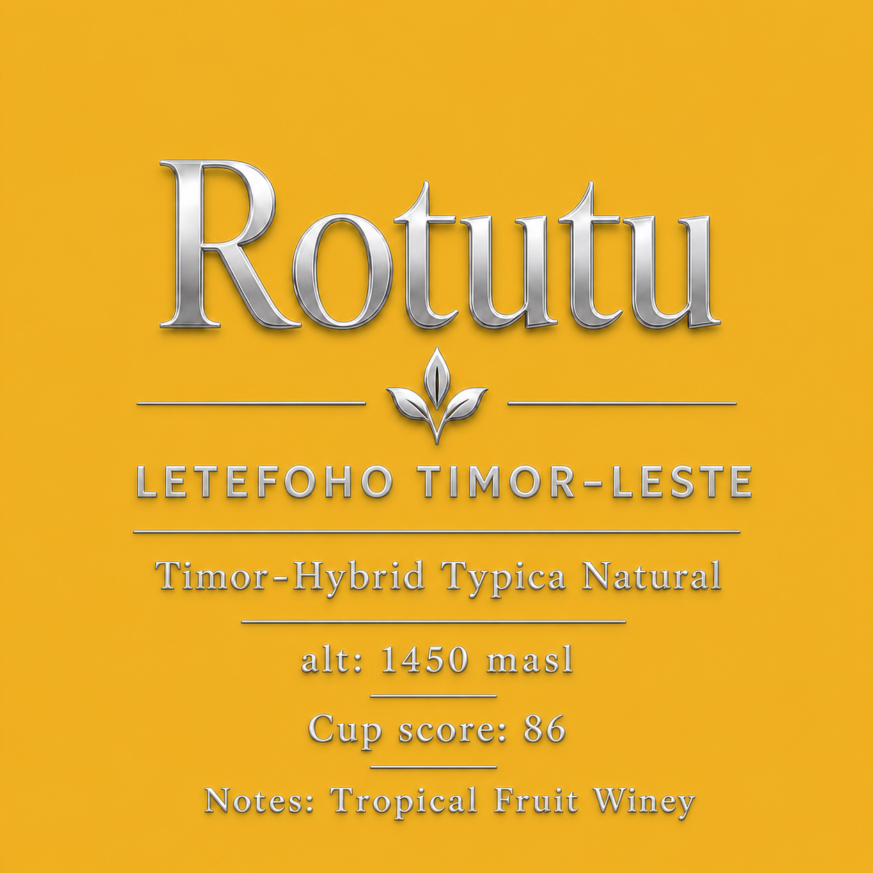 Limited Release - Rotutu **Coming Soon**